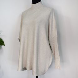 Finstickad Tröja Over Sized BEIGE