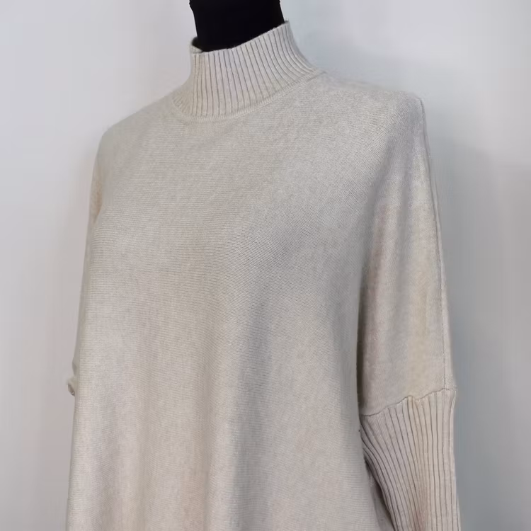 Finstickad Tröja Over Sized BEIGE