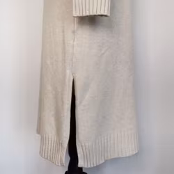 Finstickad Klänning Over Sized BEIGE