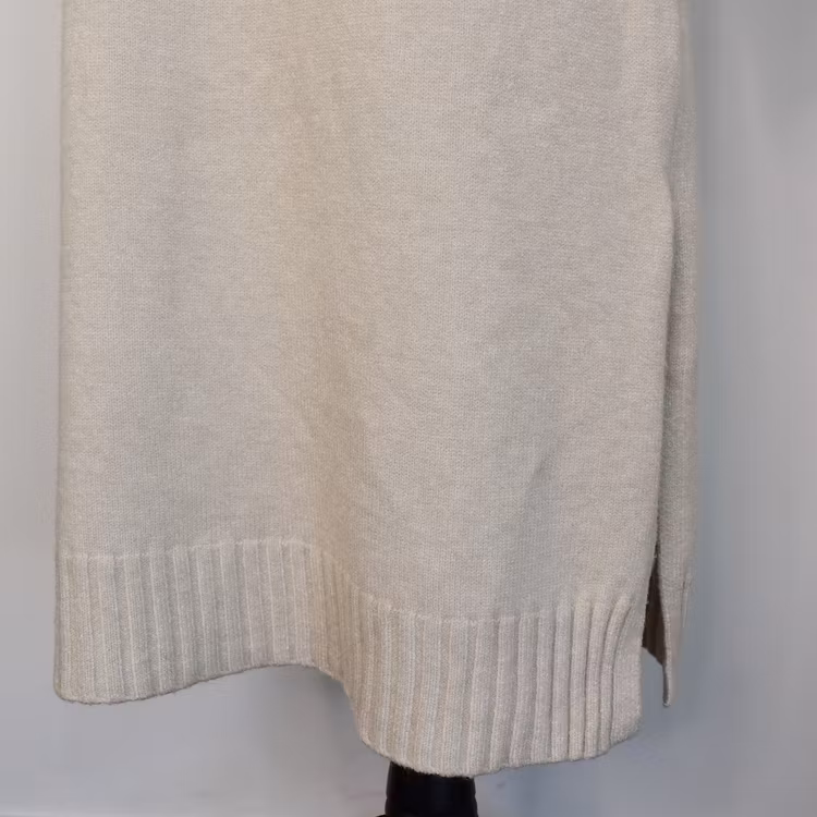 Finstickad Klänning Over Sized BEIGE