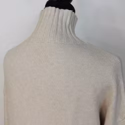 Finstickad Klänning Over Sized BEIGE