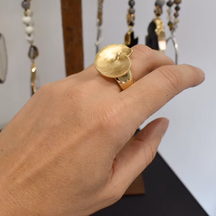 Elastisk ring Wilma GULD - The Moshi