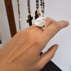 Elastisk ring Wilma SILVER - The Moshi