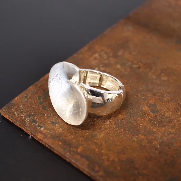 Elastisk ring Wilma SILVER - The Moshi