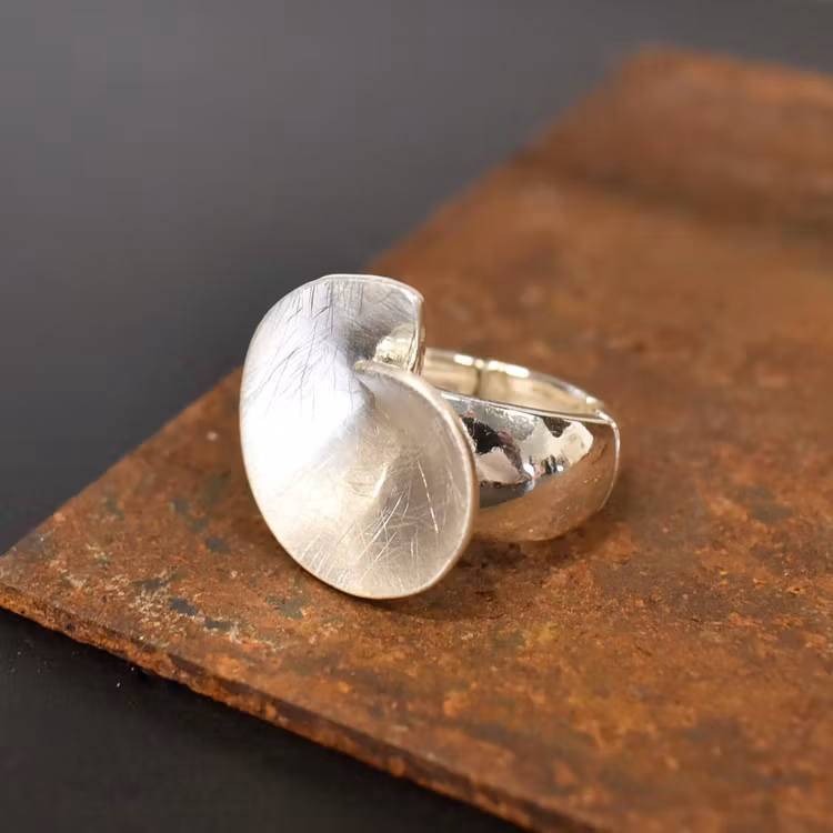Elastisk ring Wilma SILVER - The Moshi