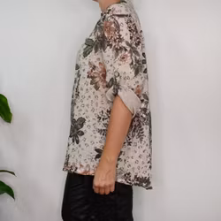 Bomullsblus Sandra BEIGE - Mix By Heart