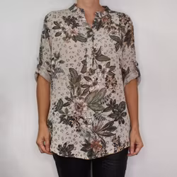 Bomullsblus Sandra BEIGE - Mix By Heart