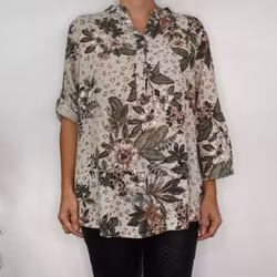 Bomullsblus Sandra BEIGE - Mix By Heart