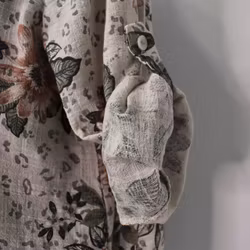 Bomullsblus Sandra BEIGE - Mix By Heart