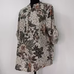 Bomullsblus Sandra BEIGE - Mix By Heart