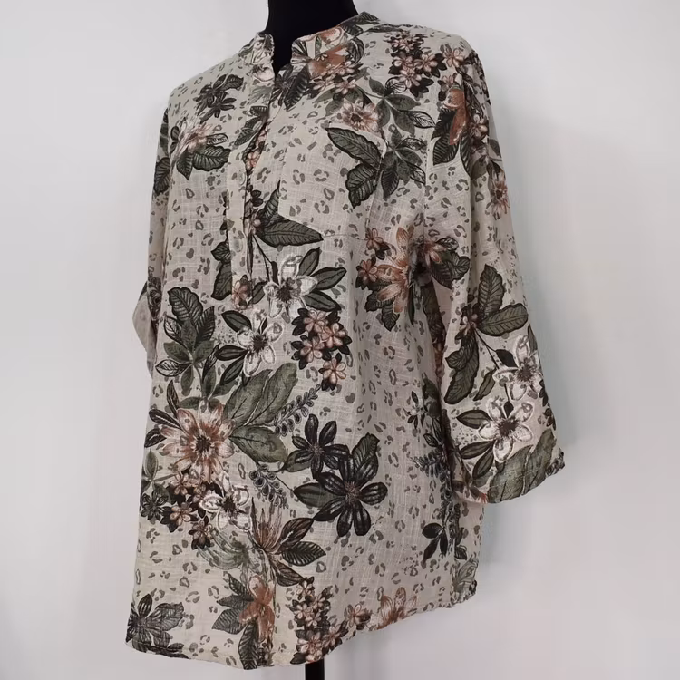 Bomullsblus Sandra BEIGE - Mix By Heart