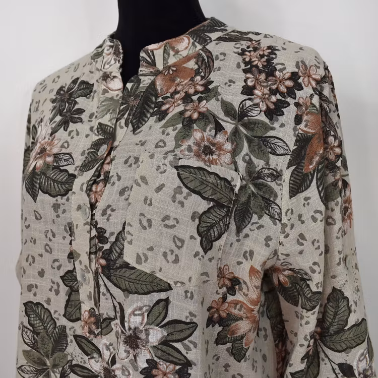 Bomullsblus Sandra BEIGE - Mix By Heart