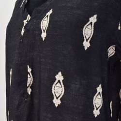 Blus Mayra Mönstrad SVART - Marta du Chateau