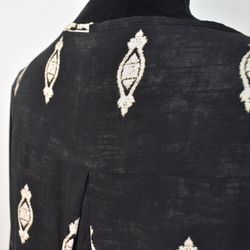 Blus Mayra Mönstrad SVART - Marta du Chateau