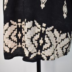 Blus Mayra Mönstrad SVART - Marta du Chateau