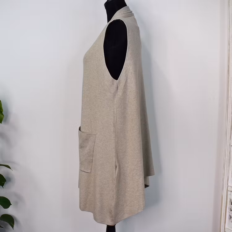 Finstickad Långväst Alexa BEIGE - Mix By Heart