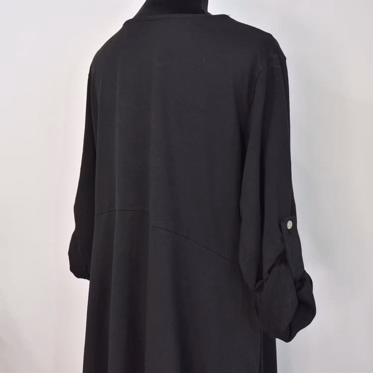 Sweatshirtklänning SVART