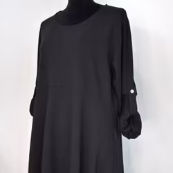 Sweatshirtklänning SVART