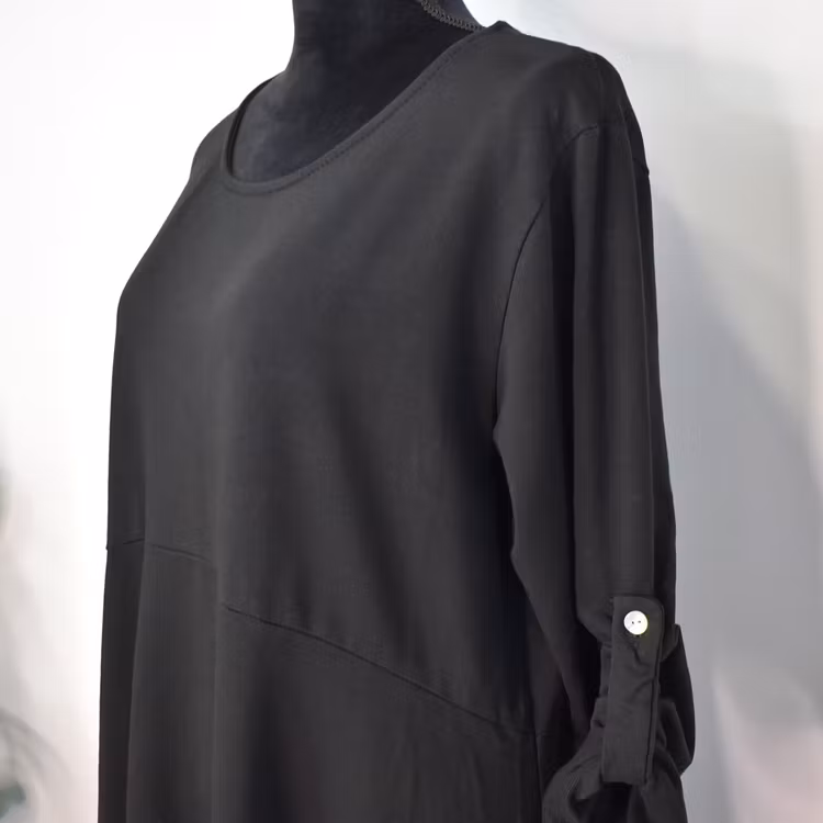 Sweatshirtklänning SVART