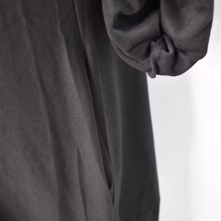 Sweatshirtklänning SVART