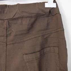 Stretchig Byxa MÖRK TAUPE
