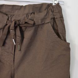 Stretchig Byxa MÖRK TAUPE