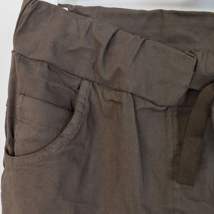 Stretchig Byxa MÖRK TAUPE