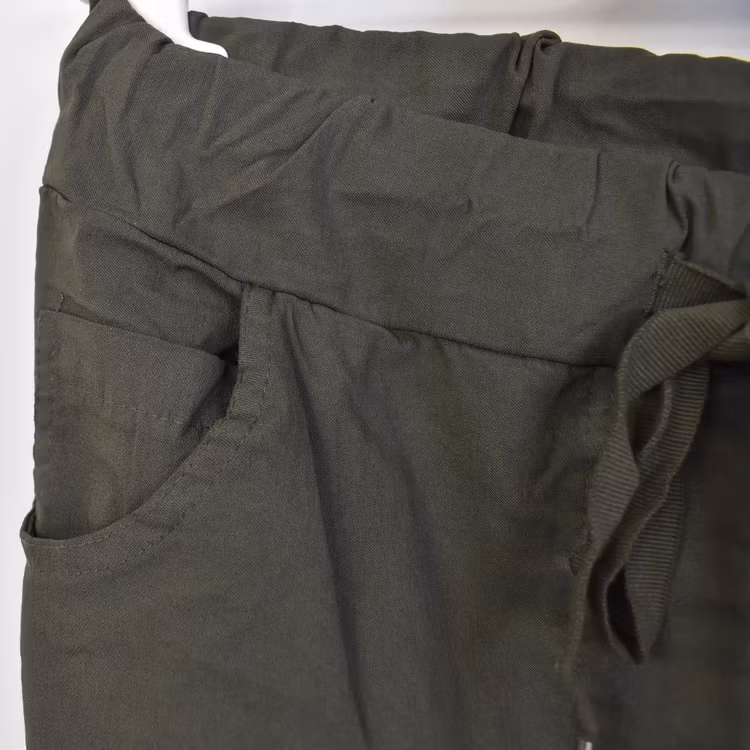 Stretchig Byxa MÖRK KAKI