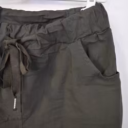 Stretchig Byxa MÖRK KAKI