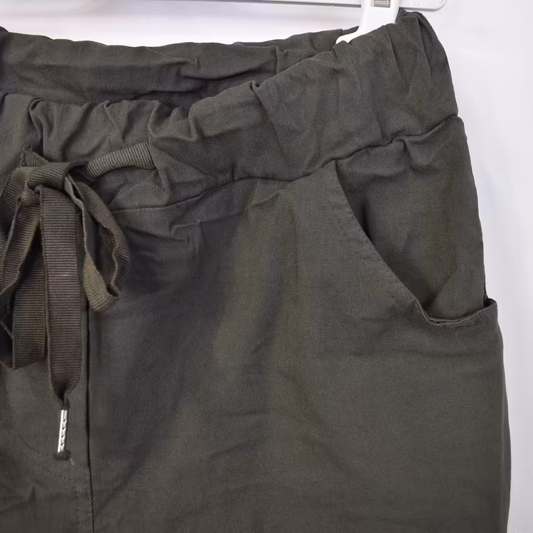 Stretchig Byxa MÖRK KAKI