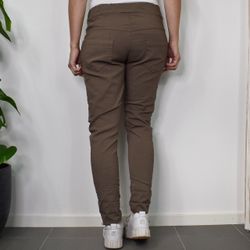 Stretchig Byxa MÖRK TAUPE