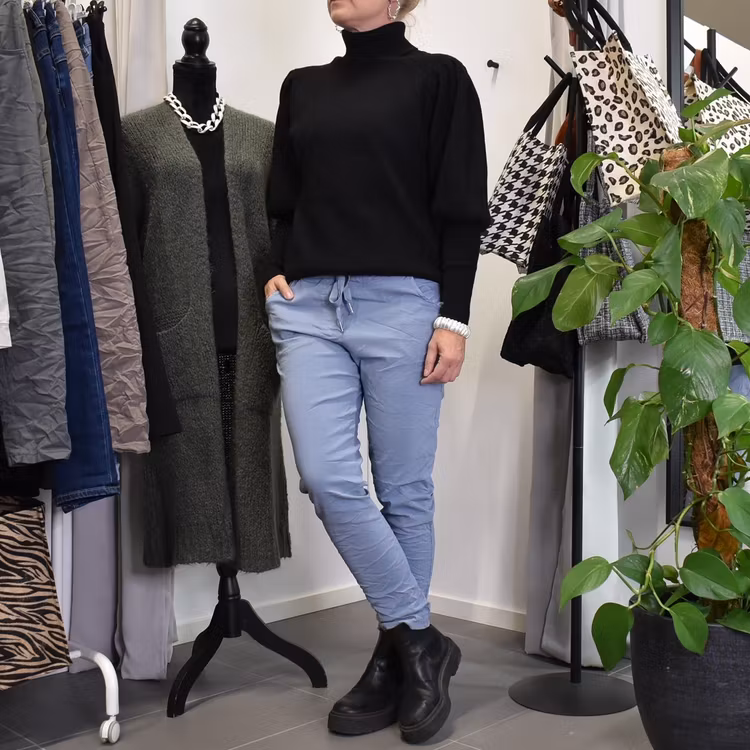 Stretchig Byxa Alva JEANSBLÅ