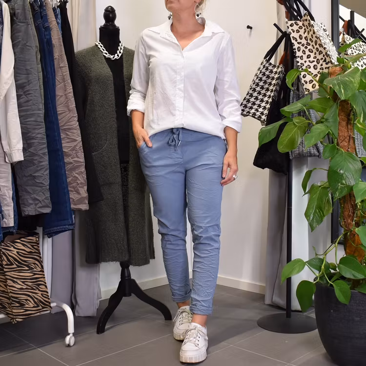 Stretchig Byxa Alva JEANSBLÅ