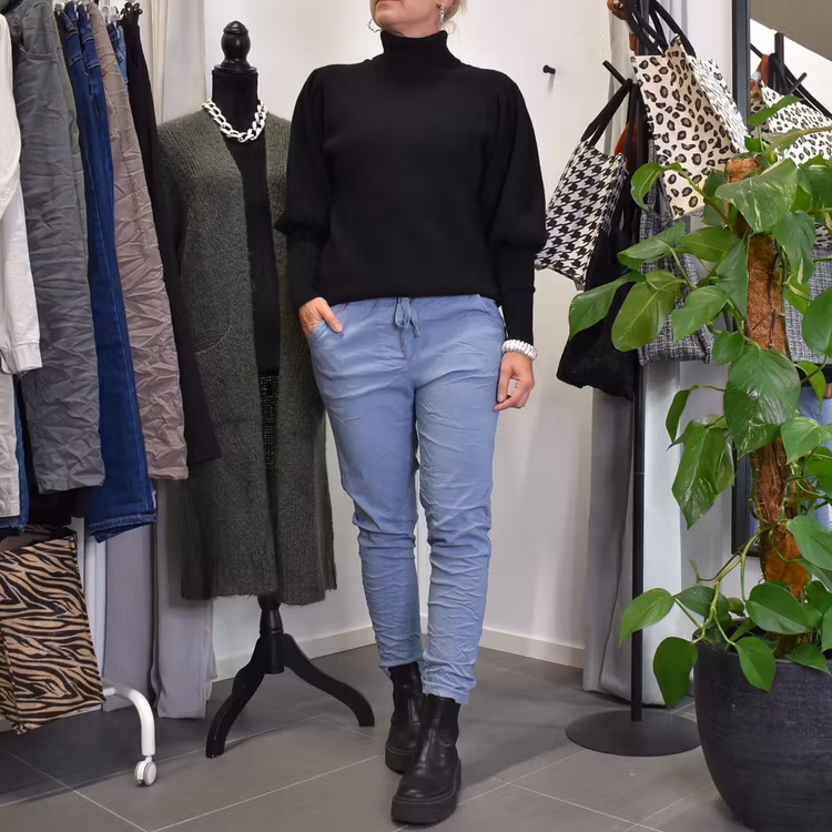 Stretchig Byxa Alva JEANSBLÅ
