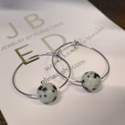 Örhänge Remake Dalmatian SILVER - Jewelry By Elina Dahl