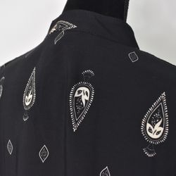 Blus Aya Mönstrad SVART/BEIGE - Marta du Chateau