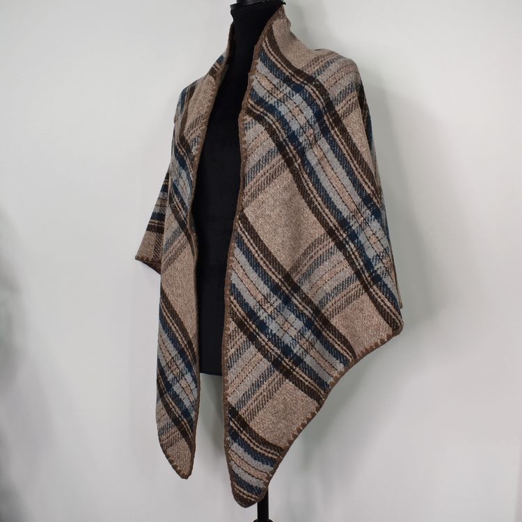 Sjal Stickad TAUPE