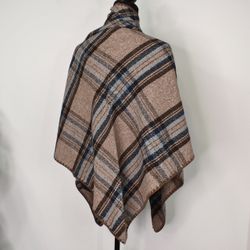Sjal Stickad TAUPE