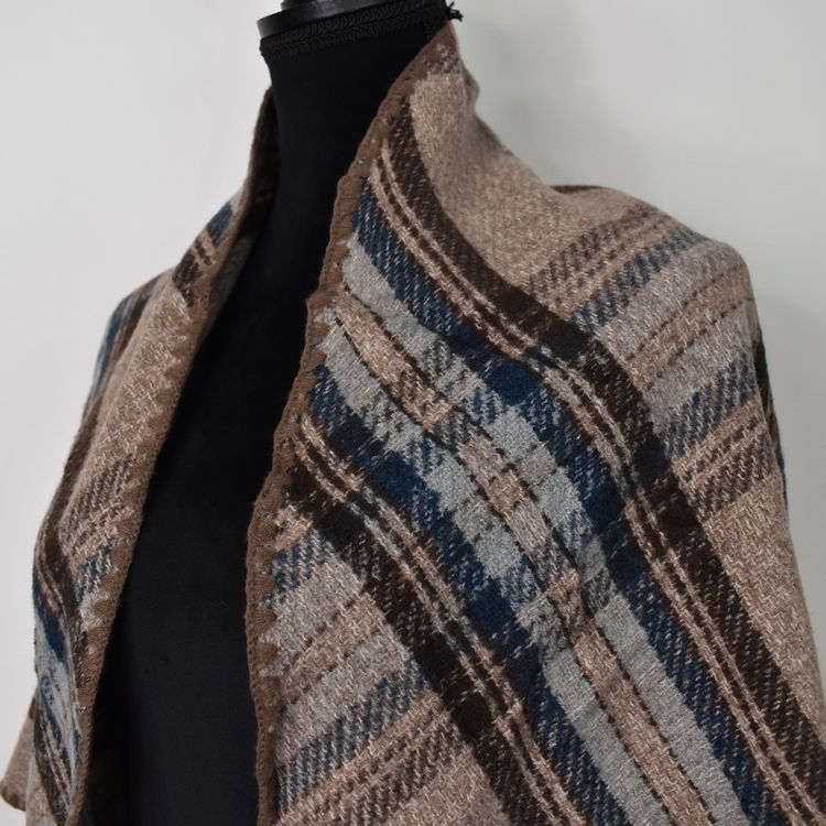 Sjal Stickad TAUPE
