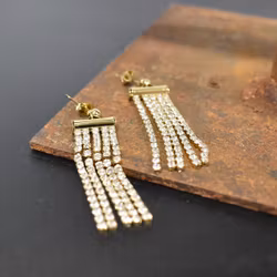 Örhänge Tassel Glitter GULD