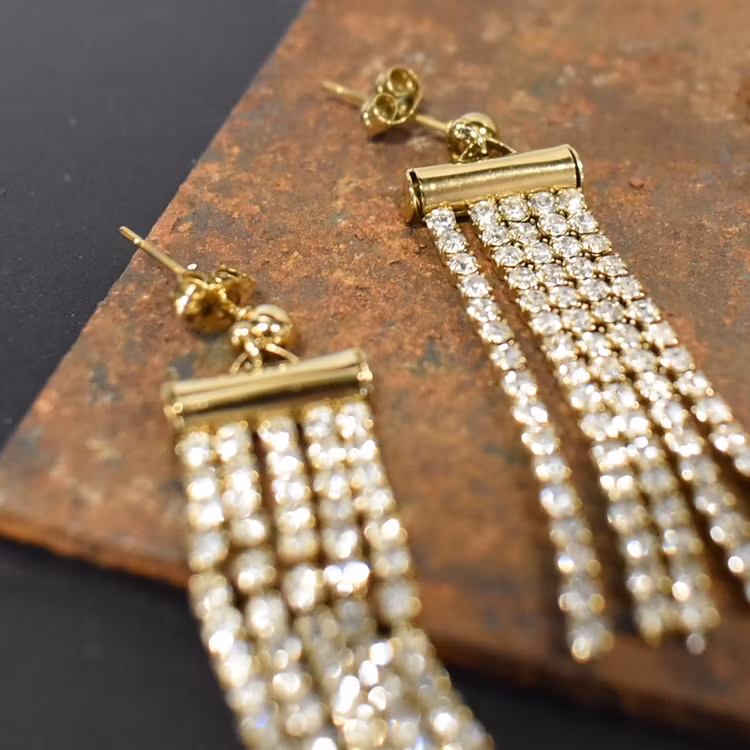 Örhänge Tassel Glitter GULD
