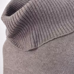 Finstickad Tröja Lös Polo TAUPE