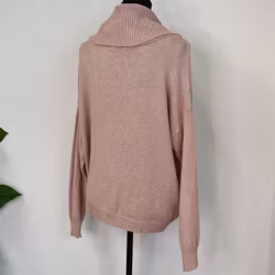 Finstickad Tröja Lös Polo ROSE