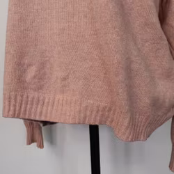 Finstickad Tröja Lös Polo ROSE