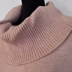 Finstickad Tröja Lös Polo ROSE