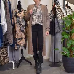 Blus Ellie Mönstrad BEIGE - Mix By Heart