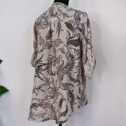 Blus Ellie Mönstrad BEIGE - Mix By Heart