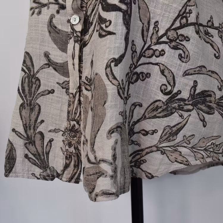 Blus Ellie Mönstrad BEIGE - Mix By Heart