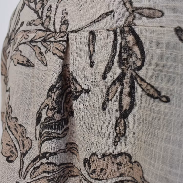 Blus Ellie Mönstrad BEIGE - Mix By Heart