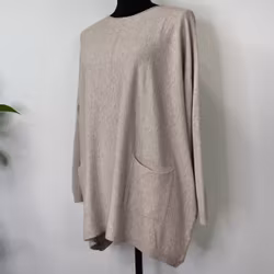 Stickad Tröja Isa BEIGE - Mix By Heart